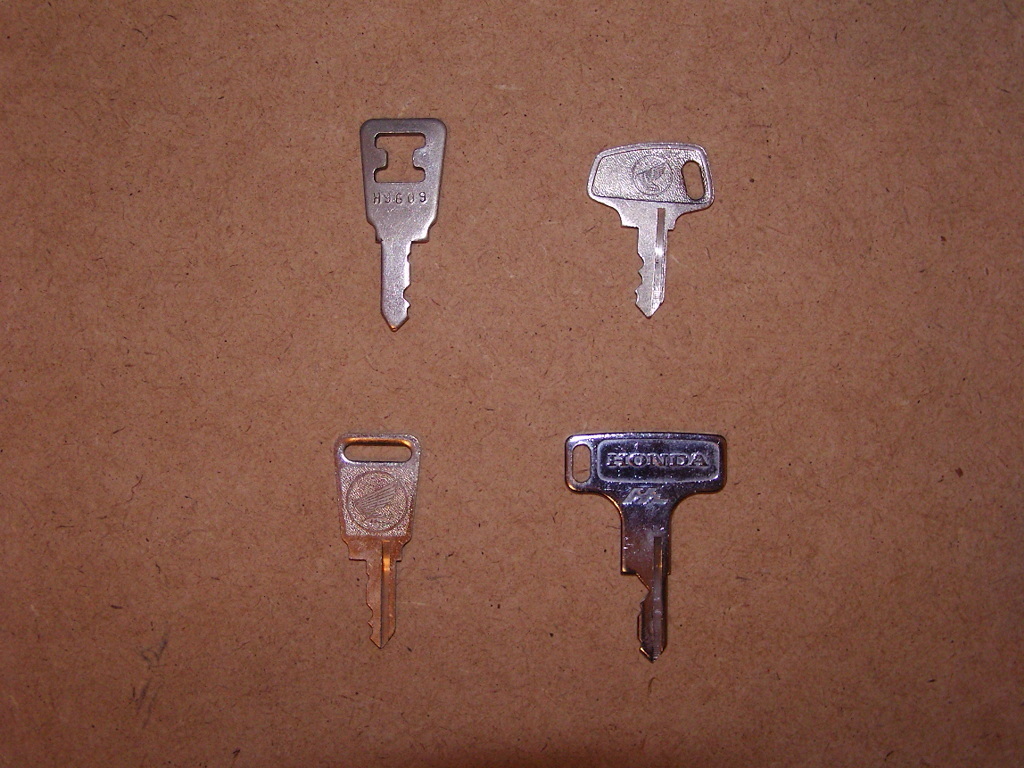 Vintage Honda OEM Factory Motorcycle Pre Cut H Series Key # H8908