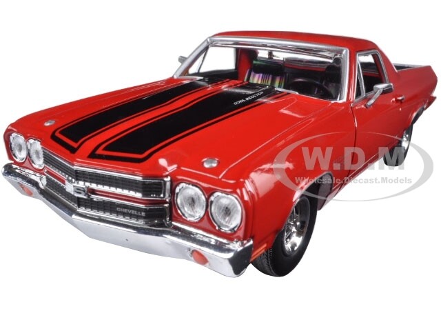 1970 Chevrolet El Camino SS 396 Red With Black Stripes 1/24