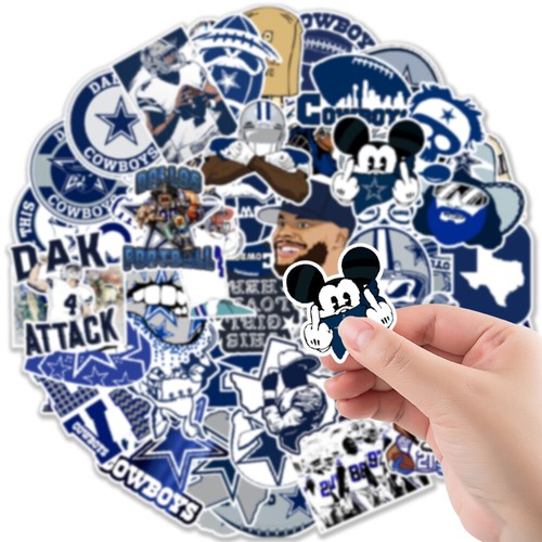 50 Stck. wasserdichte Vinyl-Aufkleber Dallas Cowboys NFL Football Telefon Gepäck Laptop - Bild 5 von 6