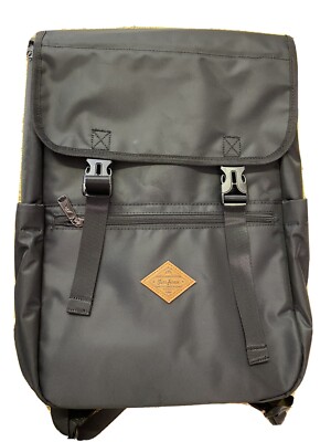 Men's Beige 15.6'' Laptop Multi Compartment Business Travel Backpack School Bag