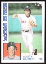 1984 7038A Topps Marty Barrett Rookie Boston Red Sox #683