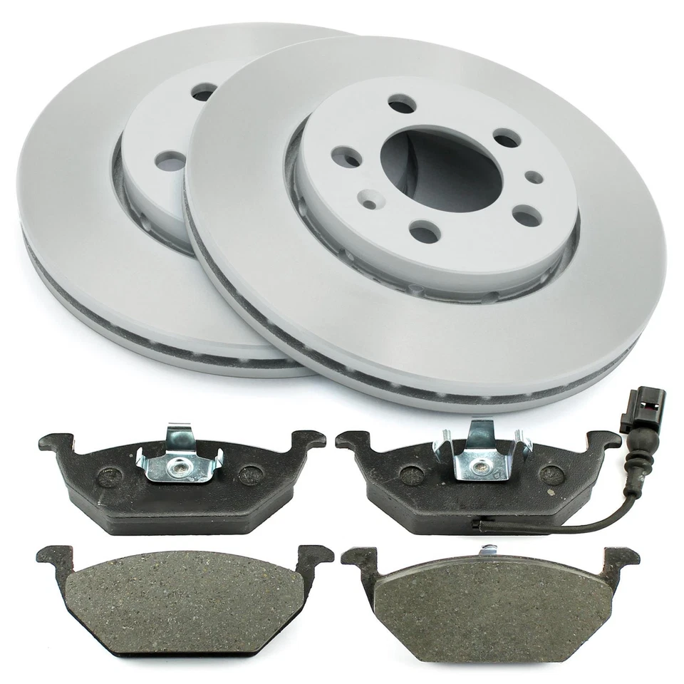 Brake discs brake pads front 256 mm for Audi A2 A3 Skoda VW Golf 4 IV Polo 9N - Image 2 of 2