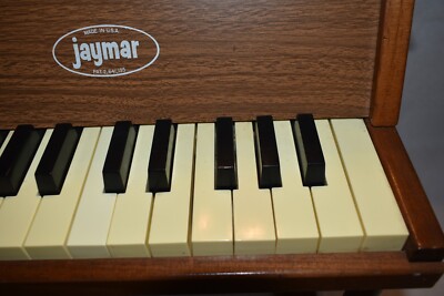 Jaymar Wood Children's Toy Piano 25 Keys 1940's Vintage Working