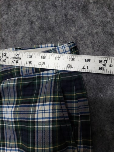 Polo Ralph Lauren Shorts Men 38* Classic 10” Blue Green Plaid Madras Preppy Vtg - Picture 5 of 9