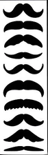 Mrs. Grossman's Stickers - Mustaches - 4 Strips