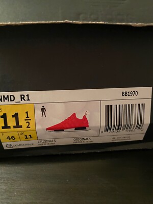 Adidas NMD R1 clear red size 11.5 | eBay