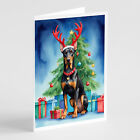Doberman Pinscher Christmas Reindeer Cards Envelopes Pk of 8 Dac7772Gca7P