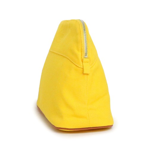 HERMES vente Bolide Mm 25 Pochette Cosmétique Cosmétique 100% Coton Toile, Soleil Jaune