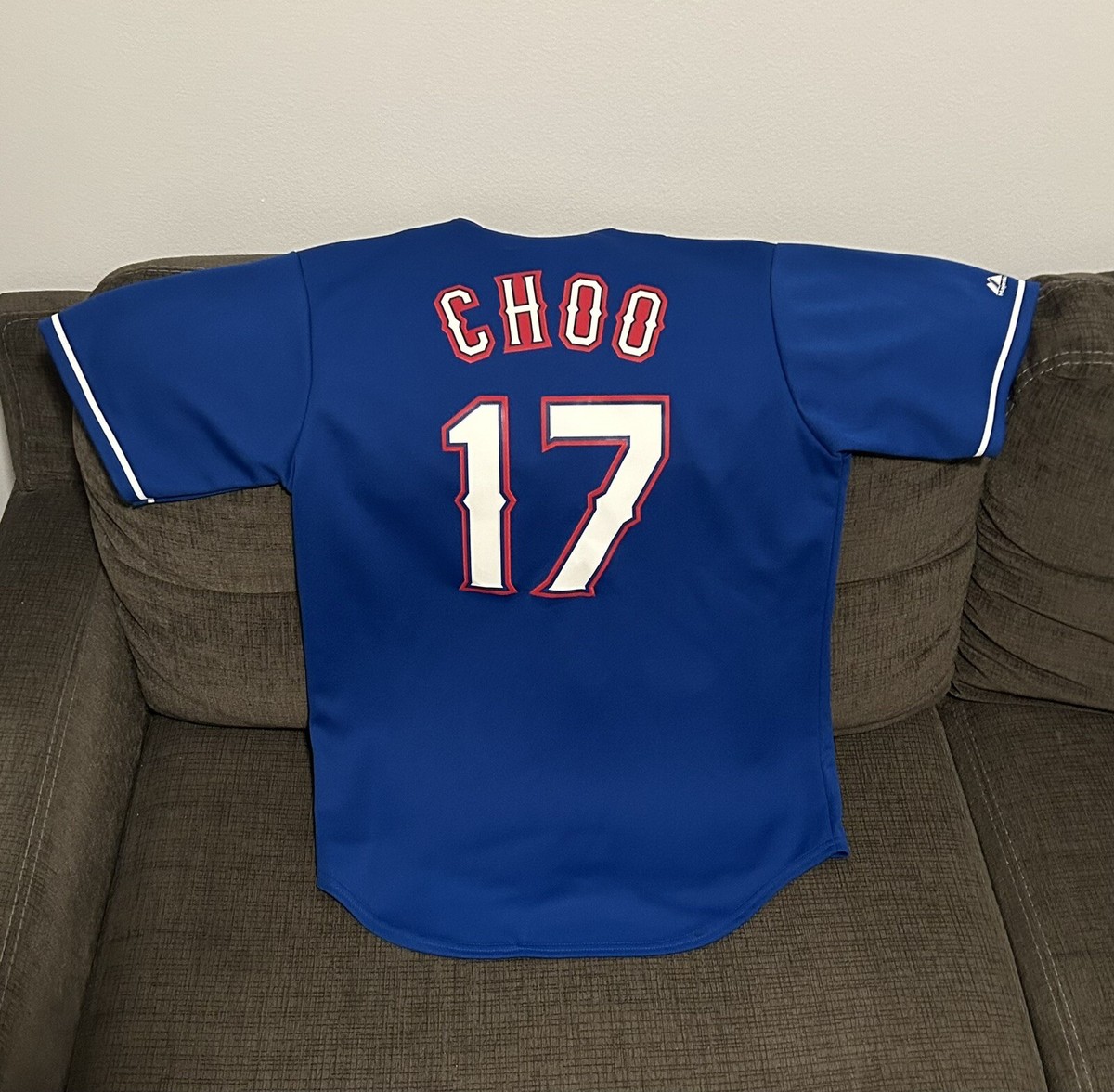 Majestic Authentic Texas Rangers #17 Shin-Soo Choo Baseball Majestic Authentic Texas Rangers #17 Shin-Soo Choo Baseball