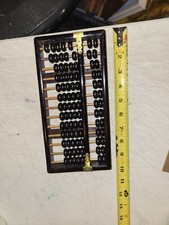 Handmade Vintage Antique Wooden Walnut Abacus Soroban JAPAN  