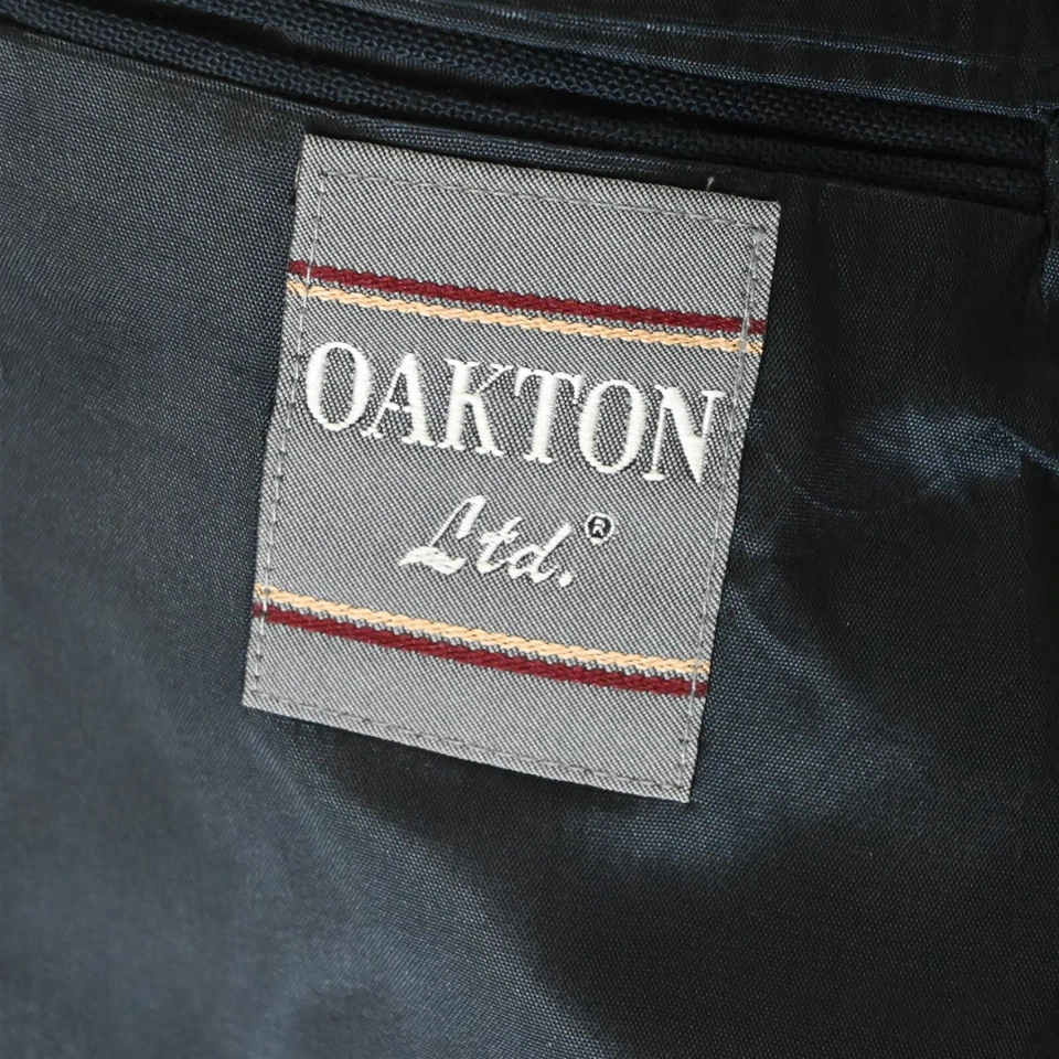 Blazer Traje Chaqueta Abrigo Deportivo Oakton 46R Azul Marino Hopsack Botón Dorado Para Hombre Foto 4 de 4