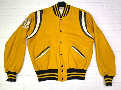 VINTAGE 1960S SPEEDLINE 42 HS LETTERMAN VARSITY JACKET WOOL Plant 