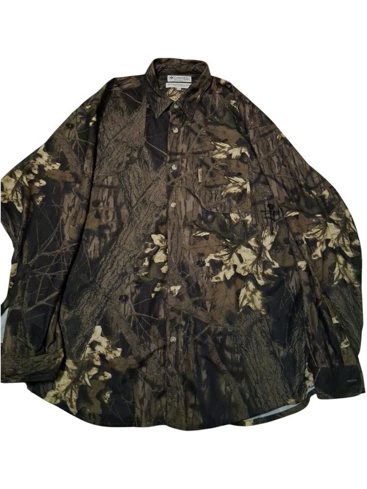 Camisa Camisa COLUMBIA x REALTREE Camuflada Manga Larga Abotonada Talla Grande Caza Foto 4 de 4