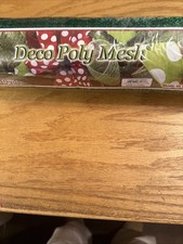 Solid Sparkle Green Deco Poly Mesh - 21" X 10 Yds - New Roll