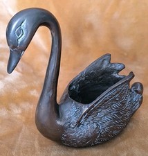 Cygne Ancien En Laiton Déco