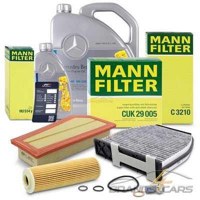 MANN INSPEKTIONSPAKET FÜR MERCEDES C E-KLASSE W204 W212 180 200 250 CGI AB 07