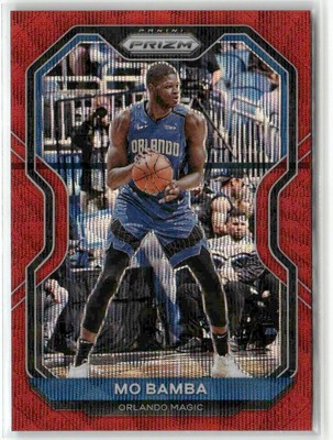 Mo Bamba 2020-21 Panini Prizm Ruby Wave Red Orlando Magic #171