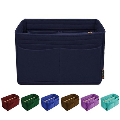 Navy Large Organizer Insert, Felt Tote Bag Organizer Insert with 5 Sizes, Han...