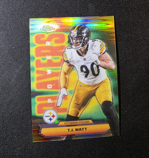 Topps 2025 Chrome Power Player Refractor Insert  T.J. Watt Steelers NFL PP-39