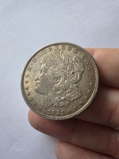 1921-P Morgan Dollar US 0.900 Silver Coin VF/XF Detail. (#001)