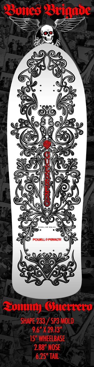 (PRE-ORDER) BONES BRIGADE SERIES 17 TOMMY GUERRERO SKATEBOARD DECK - 9.6"