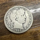 1908-O Barber Liberty Head quarter 90% silver Actual coin Fill Your Collection