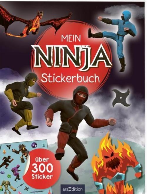 Ars Edition Mädchen Arsedition 135433 Mein Ninja-Stickerbuch - Bild 2