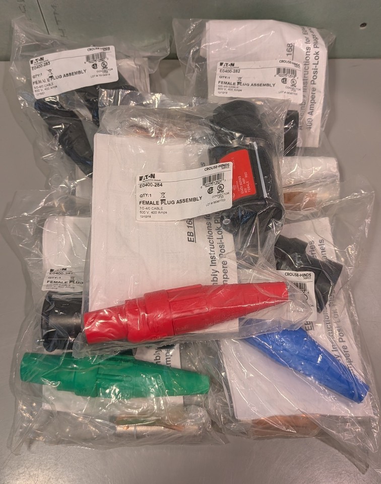 EATON POSI-LOK E0400-281 282 283 284 285 FEMALE PLUG ASSEMBLY GENERATOR PLUGS