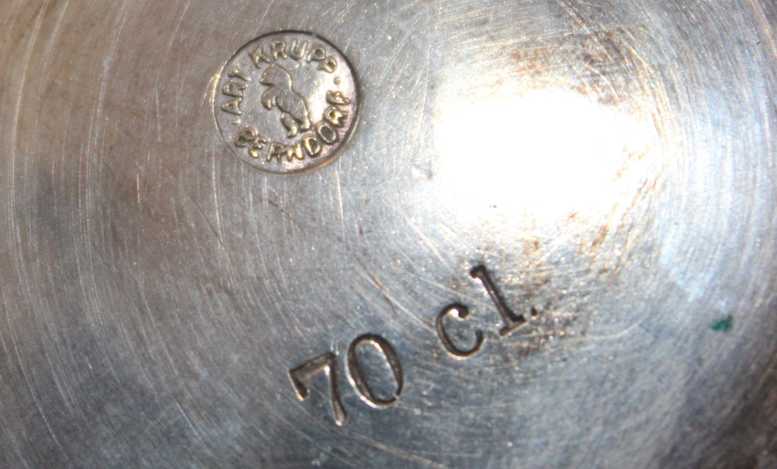 Antique Art Deco Silverplate Coffee Pot Art Krupp Berndorf Vintage 70cl