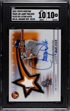 2022 Topps Pristine Larry Walker SGC 10 w/10 Auto Relic Orange Refractor /25