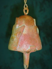 Arcosanti Paolo Soleri 9" Bronze Wind Chime  2" Bell Nice Markings Tone & Patina