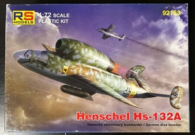 Henschel Hs-132A RS ELS 1/72 Scale [Unassembled]