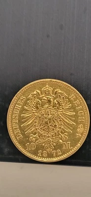 10 MARK 1872A - PRUSSE - SUP - OR - Photo 1/2