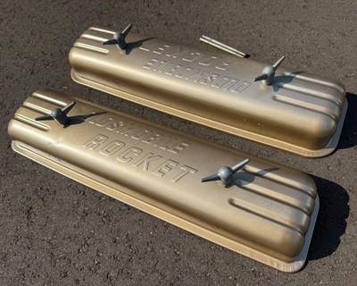 1949-1956 Oldsmobile Rocket 303 324 Valve Covers Starfire Dynamic 88 Super 98 V8