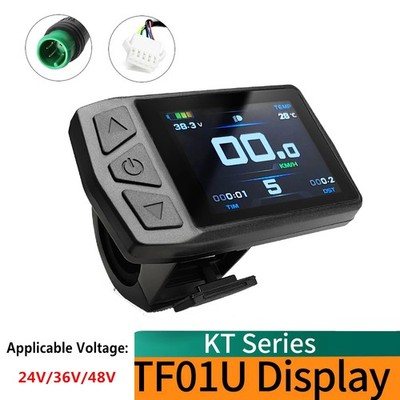 E-bike KT-TF01U Display w/USB interface 24V 36V 48V for KT Controller SM/WP Plug