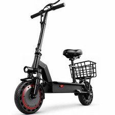 10inch Electric Scooter with Seat Basket, 22miles Max Range,22mph ESCOOTER