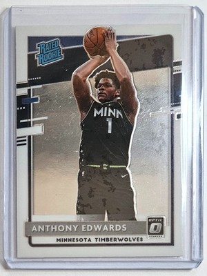 Anthony Edwards Wolves 20-21 Panini Optic RC Rookie Card  