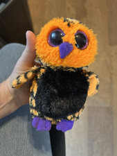 TY BEANIE BOO CUTE HAUNT THE COLORFUL OWL  PLUSH TOY WITH FREE SHIPPING
