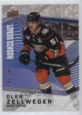 2024-25 Upper Deck UD Rookie Debut Blue 196/249 Olen Zellweger #11 ba4