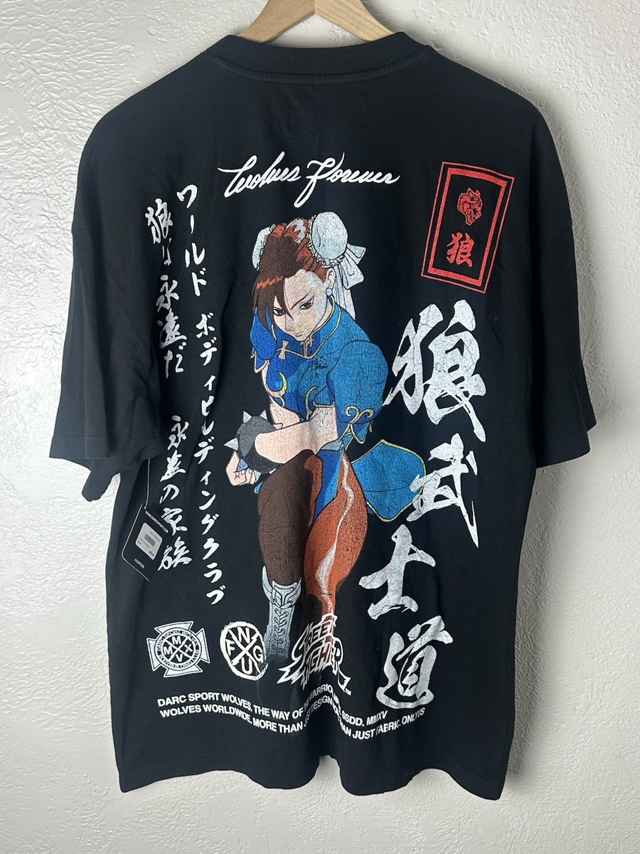 Darc Sport Chun Li Shirt M STABILITY OVERSIZED TEE Black Street