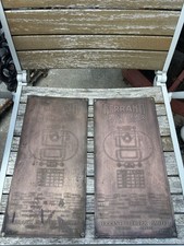 Pair of Ferranti Electric Copper Transformer Nameplates