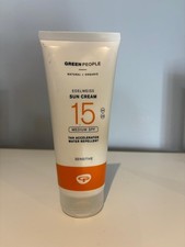 Green People EDELWEISS SUN CREAM WITH TAN ACCELERATOR SPF15 200ML NEW x1