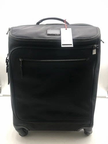 New Tumi Voyageur Leger Continental 4 Wheel Carry-On Case Black w/ Gunmetal *