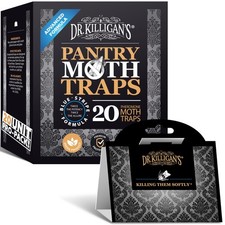 Dr. Killigan's Premium Double Potent Pantry Moth Traps with Pheromones Black