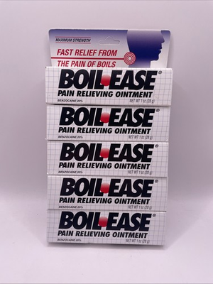 #ad 5 Pack. Boil Ease Ointment Maximum Strength 1oz EXP 01 31 2026 $21.99