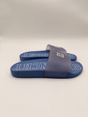 Women s Givenchy Blue Rubber Pool Slides Size 40