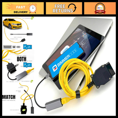 OBD2 ENET Cable with USB Type C - Diagnostic Tool for BMW & Mini Vehicles