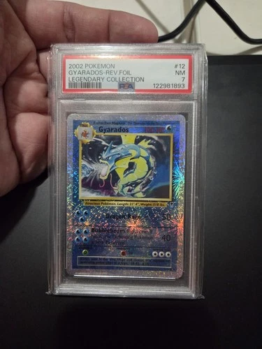 PSA 7 - 2002 - LEGENDARY COLLECTION - REVERSE HOLO - GYARADOS - 12/110