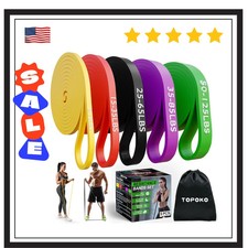Heavy Duty Resistance Bands Set 5 Loop for Gym Exercise Pull up Fitness Workout