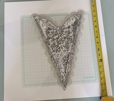 Vintage 1992 Union Trading Co Silver Sequin B...